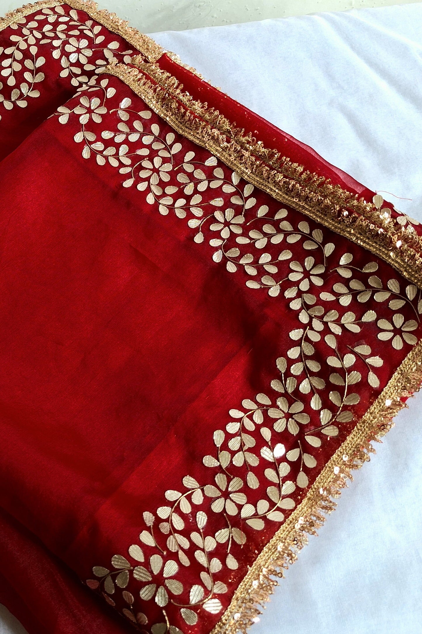 Designer Dupatta - Organza Gota Patti