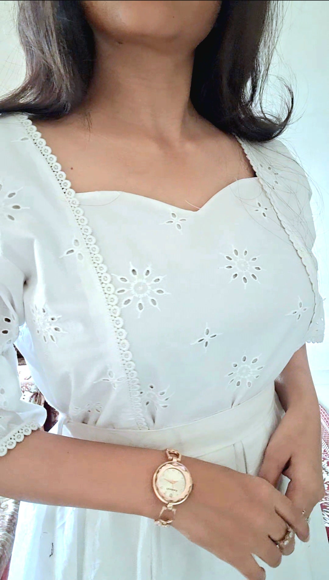 Hakoba Cotton Midi Dress