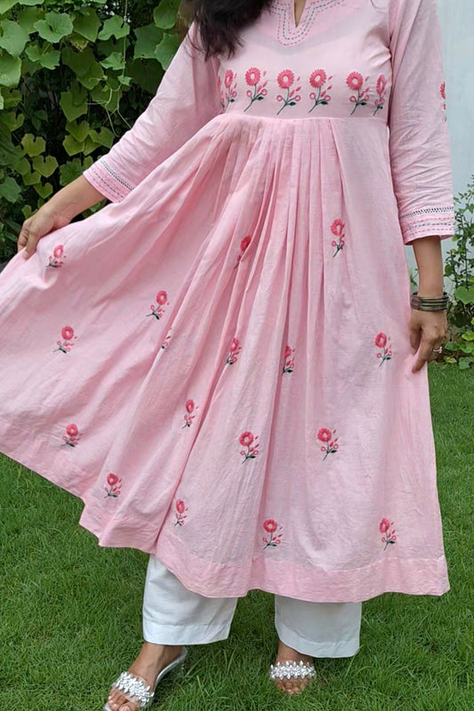BLUSH PINK KURTA SET