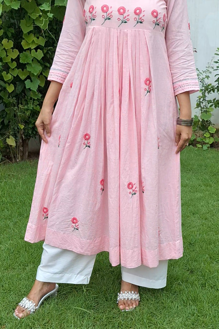 BLUSH PINK KURTA SET