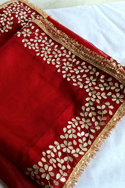 Designer Dupatta - Organza Gota Patti