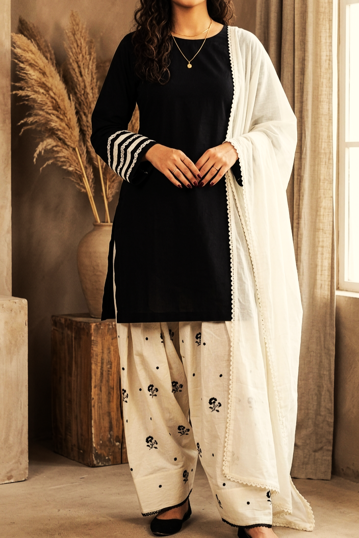 Farshi Salwar Set | Cotton Linen