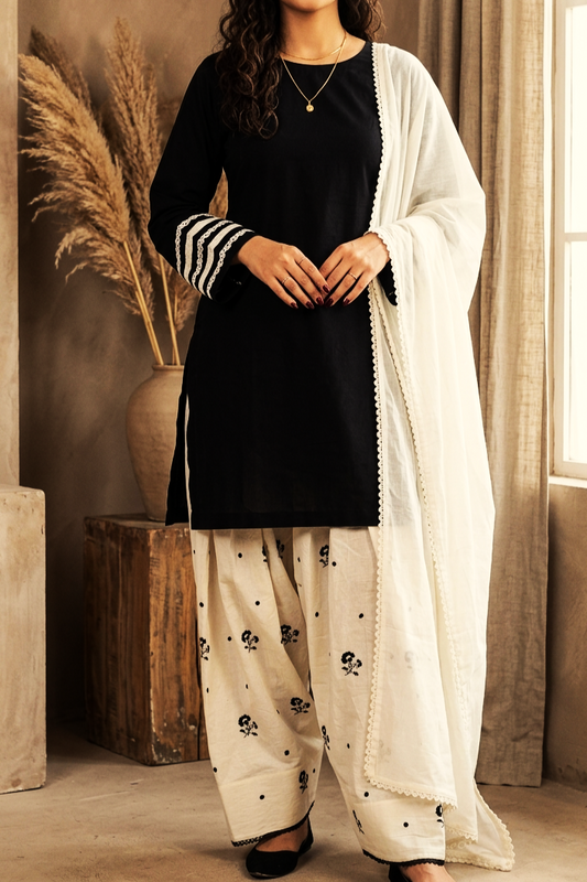 Farshi Salwar Set | Cotton Linen