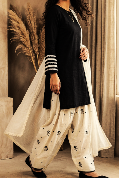 Farshi Salwar Set | Cotton Linen