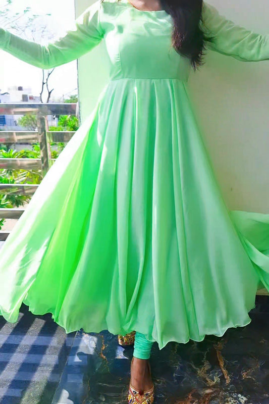 Flared Anarkali Suit with Dupatta