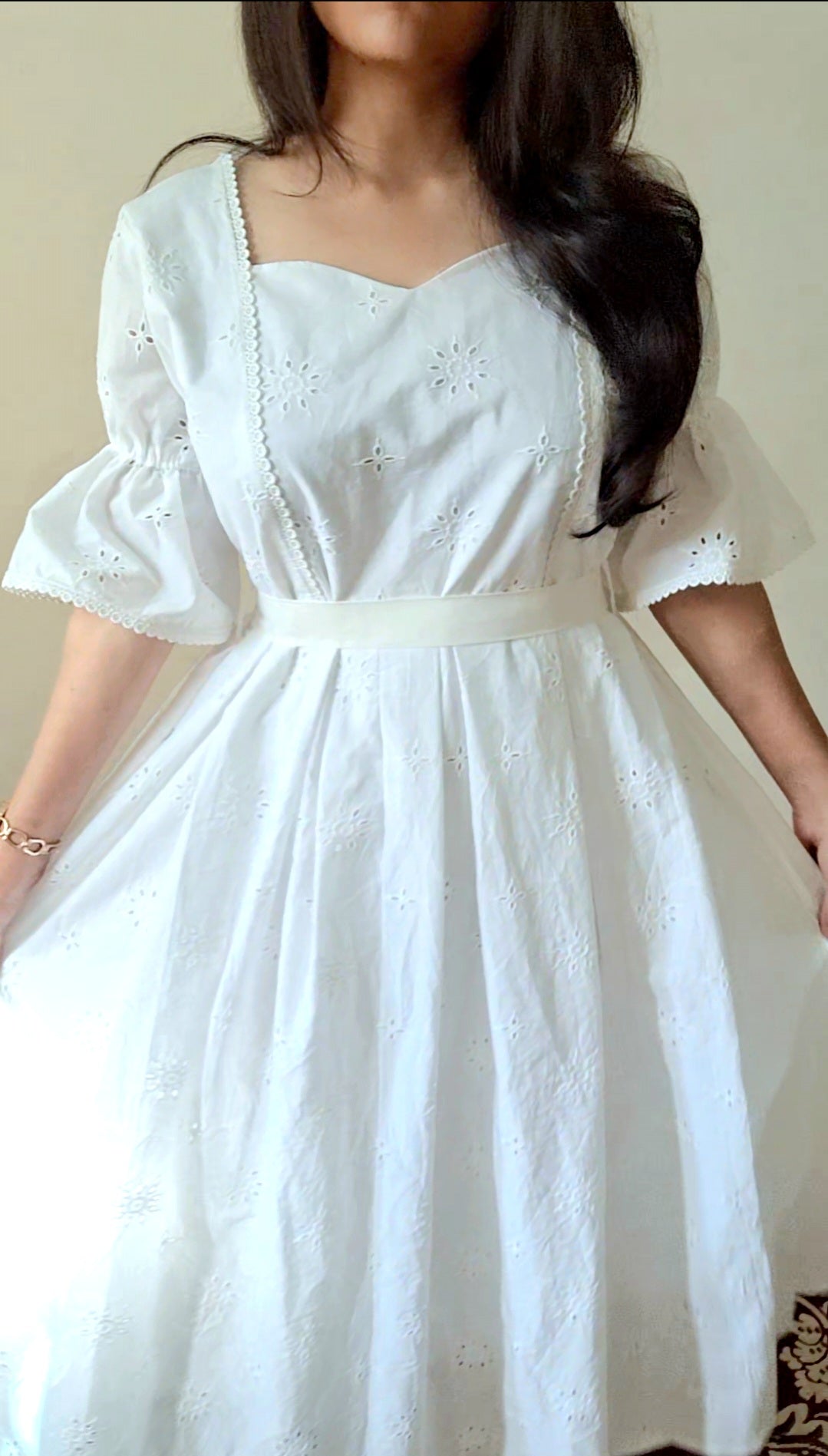 Hakoba Cotton Midi Dress
