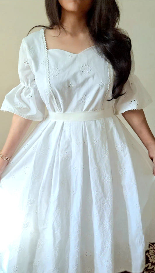 Hakoba Cotton Midi Dress