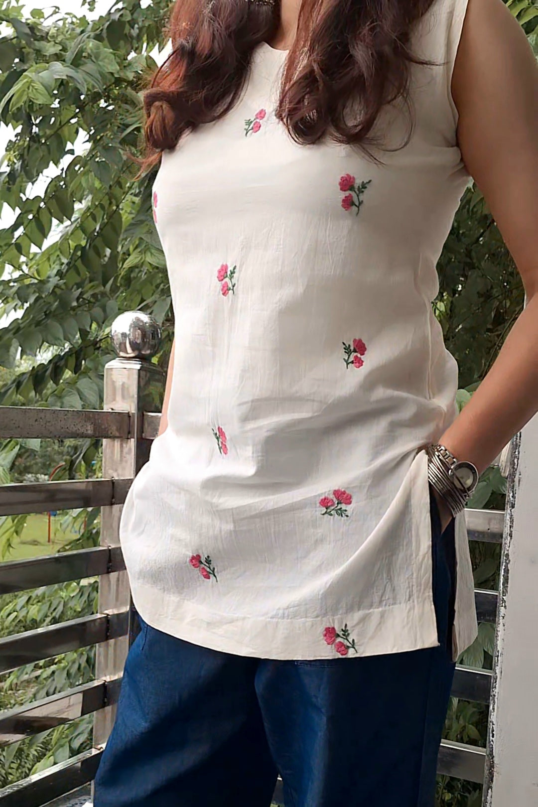 Kurti - Hand embroidered