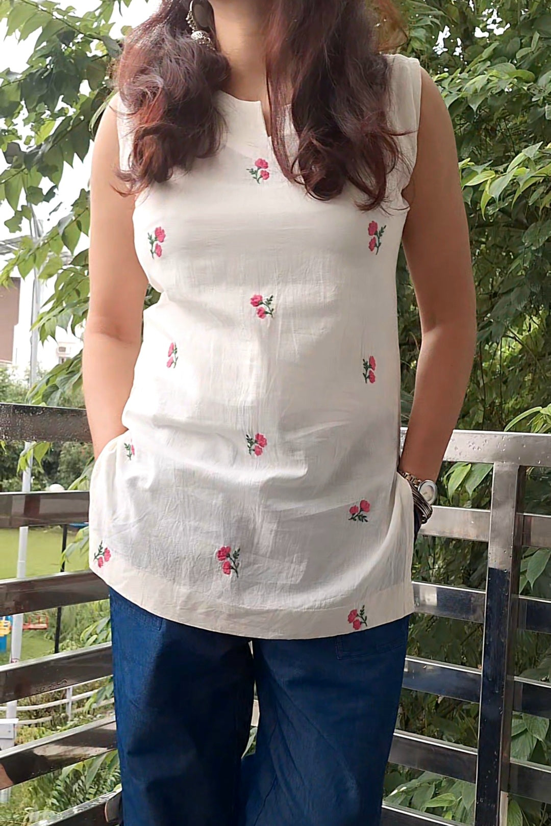 Kurti - Hand embroidered