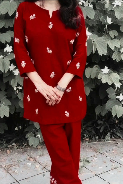 Maroon Co-Ord Set