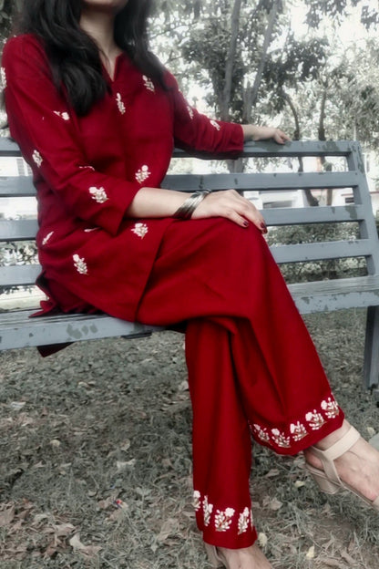 Maroon Co-Ord Set